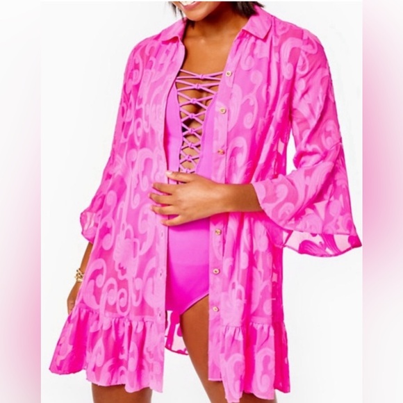 Isle Lattice One-Piece Swimsuit- NWT - Lilly Pulitzer 🔥🔥🔥 - Picture 5 of 15